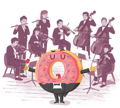 Opera Donut Tee Artwork