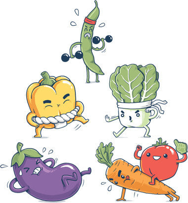 Veggie Might Tee Artwork