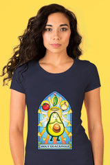 ZillaMunch Tee - Holy Guacamole - Women - Vintage Navy
