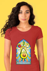 ZillaMunch Tee - Holy Guacamole - Women - Vintage Red