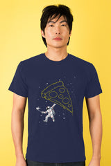 ZillaMunch Tee - Pizza Gastronaut - Men - Vintage Navy