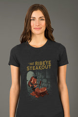 ZillaMunch Tee - The Ribeye Steakout - Women - Vintage Black