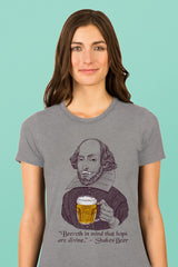 ZillaMunch Tee - ShakesBeer - Women - Heather Grey