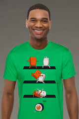 ZillaMunch Tee - Sushi Roll - Men - Kelly Green