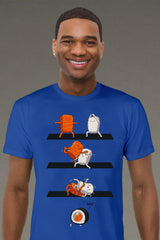 ZillaMunch Tee - Sushi Roll - Men - Royal
