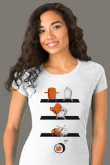 ZillaMunch Tee - Sushi Roll - Women - White