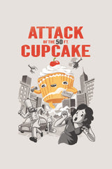 ZillaMunch Tee - Attack of the 50ft Cupcake - Artwork
