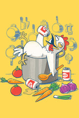 ZillaMunch Tee - Drunken Chicken - Artwork