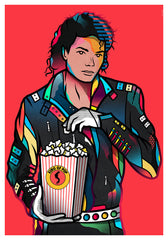ZillaMunch Poster - King Of Pop - Red