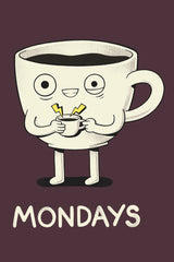 ZillaMunch Tee - Mondays Coffee - Artwork