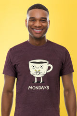 ZillaMunch Tee - Mondays Coffee - Men - Vintage Purple