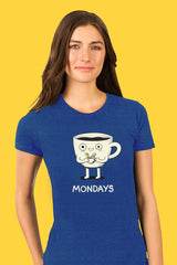 ZillaMunch Tee - Mondays Coffee - Women - Vintage Royal