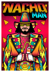 ZillaMunch Poster - Nacho Man - Red