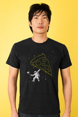 ZillaMunch Tee - Pizza Gastronaut - Men - Vintage Black