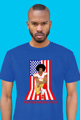 ZillaMunch Tee - Protest Is As American As Apple Pie - Men - Royal