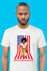 ZillaMunch Tee - Protest Is As American As Apple Pie - Men - White