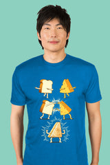 ZillaMunch Tee - Super Grilled Cheese - Men - Turquoise